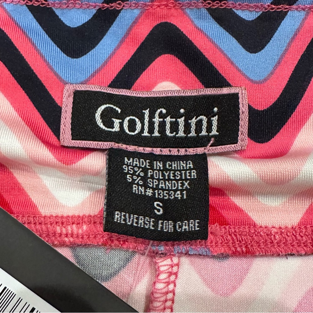 NWT Golftini Willpower Pink Red Blue Zig Zag 16.5” Golf Skort Women’s 4 - Picture 5 of 7